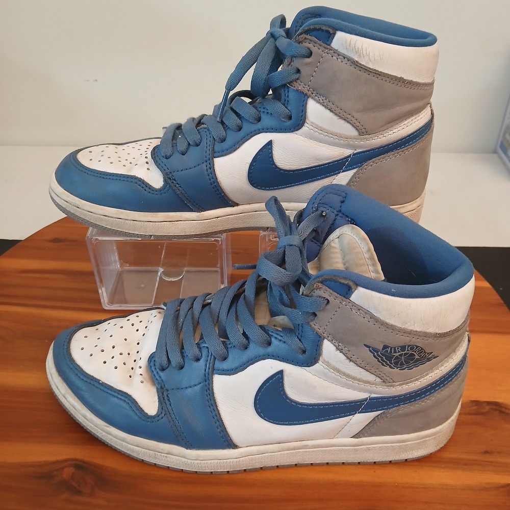 Nike Air Jordan 1 Retro High‎ OG Mens 7 True Blue Shoes Sneakers DZ5485-410